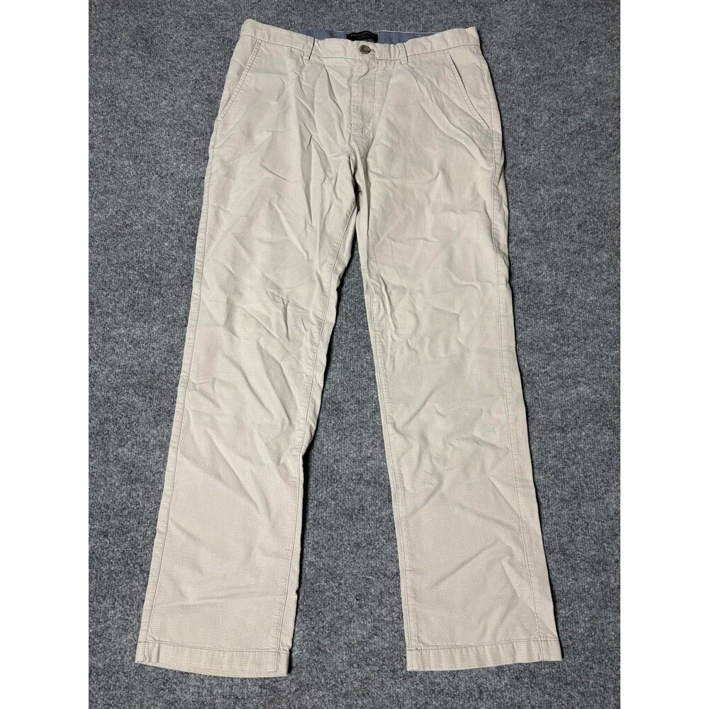 Banana Republic Chino Pants Mens 34x32 Beige Kentfield Regular Fit Canvas Casual